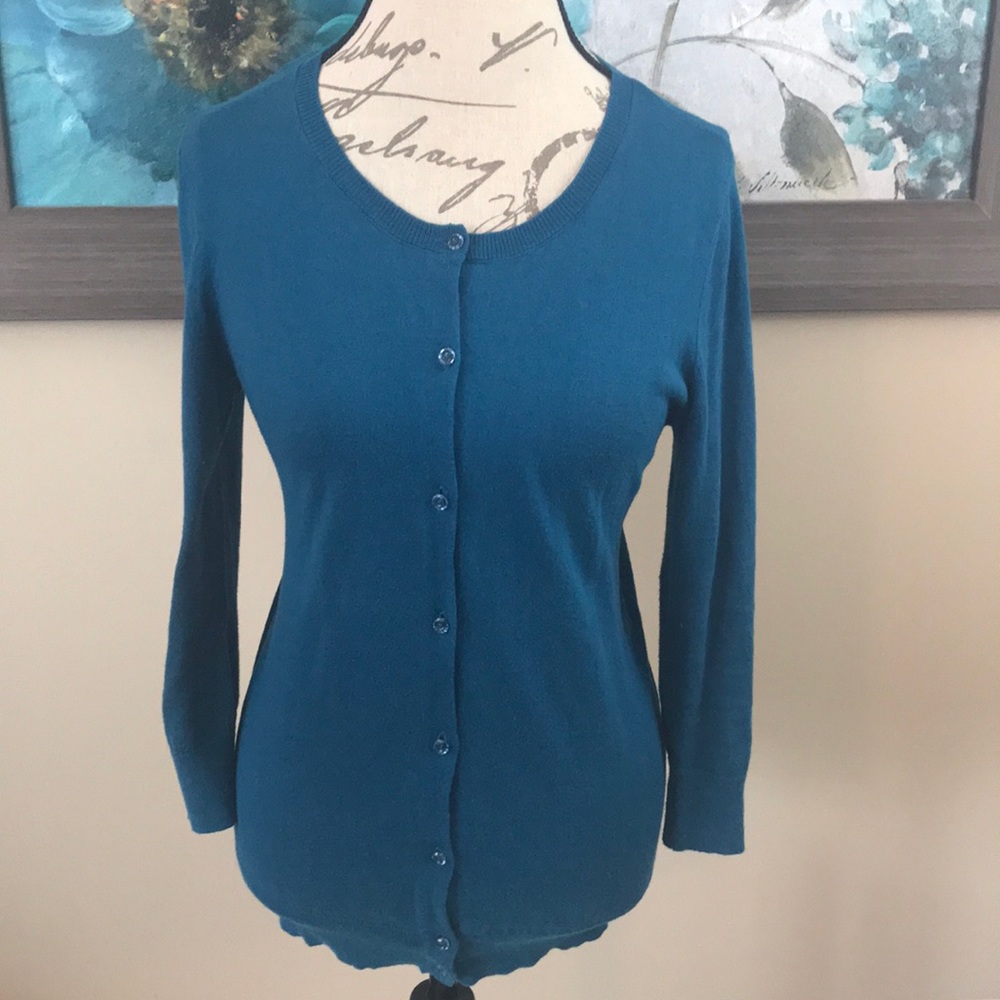 Medium LOFT blue cardigan